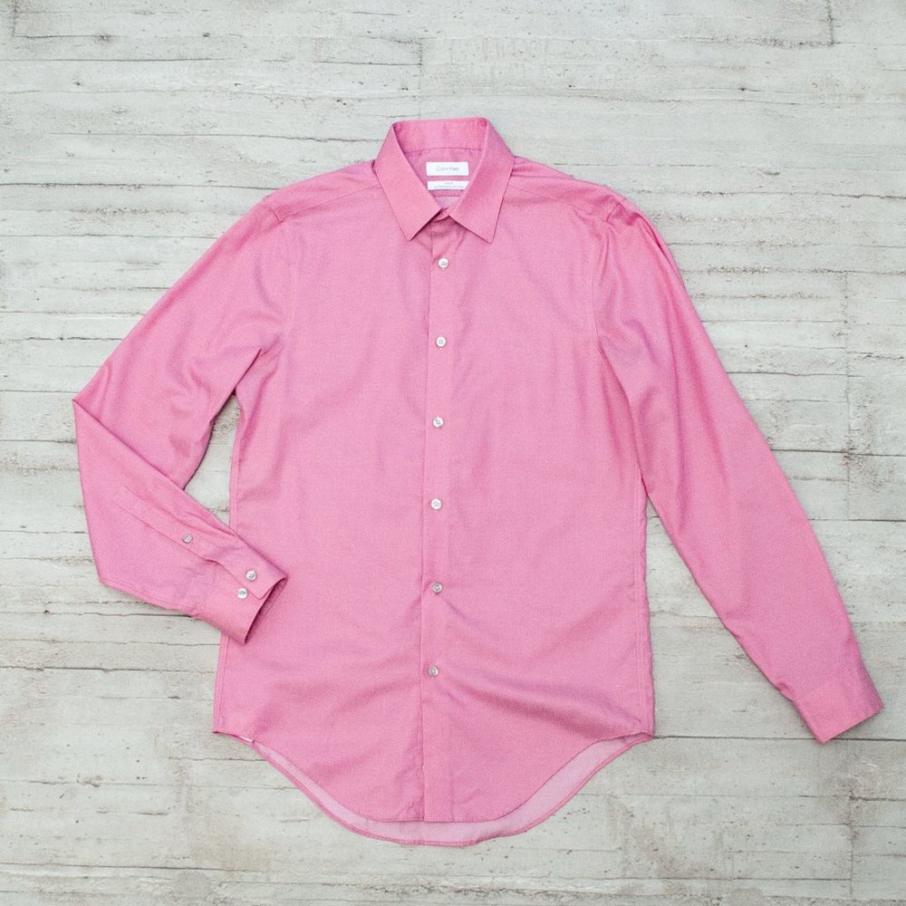 Calvin Klein Slim Fit Performance No Iron Dress Shirt